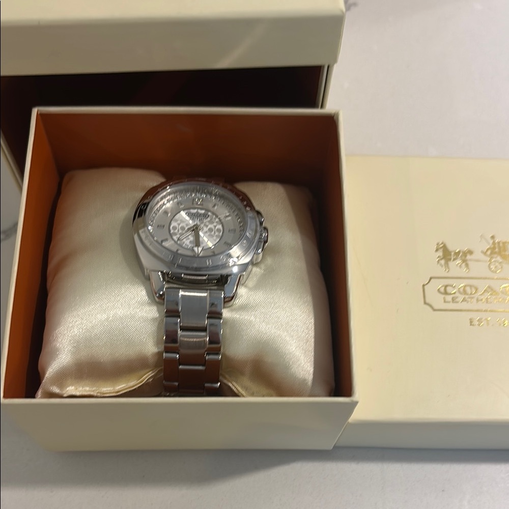 Coach Silver Watch